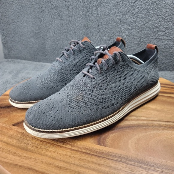 Cole Haan Original Grand Stitchlite Wingtip Oxfords Grey Mens Size 11.5 M C27961 main image 5